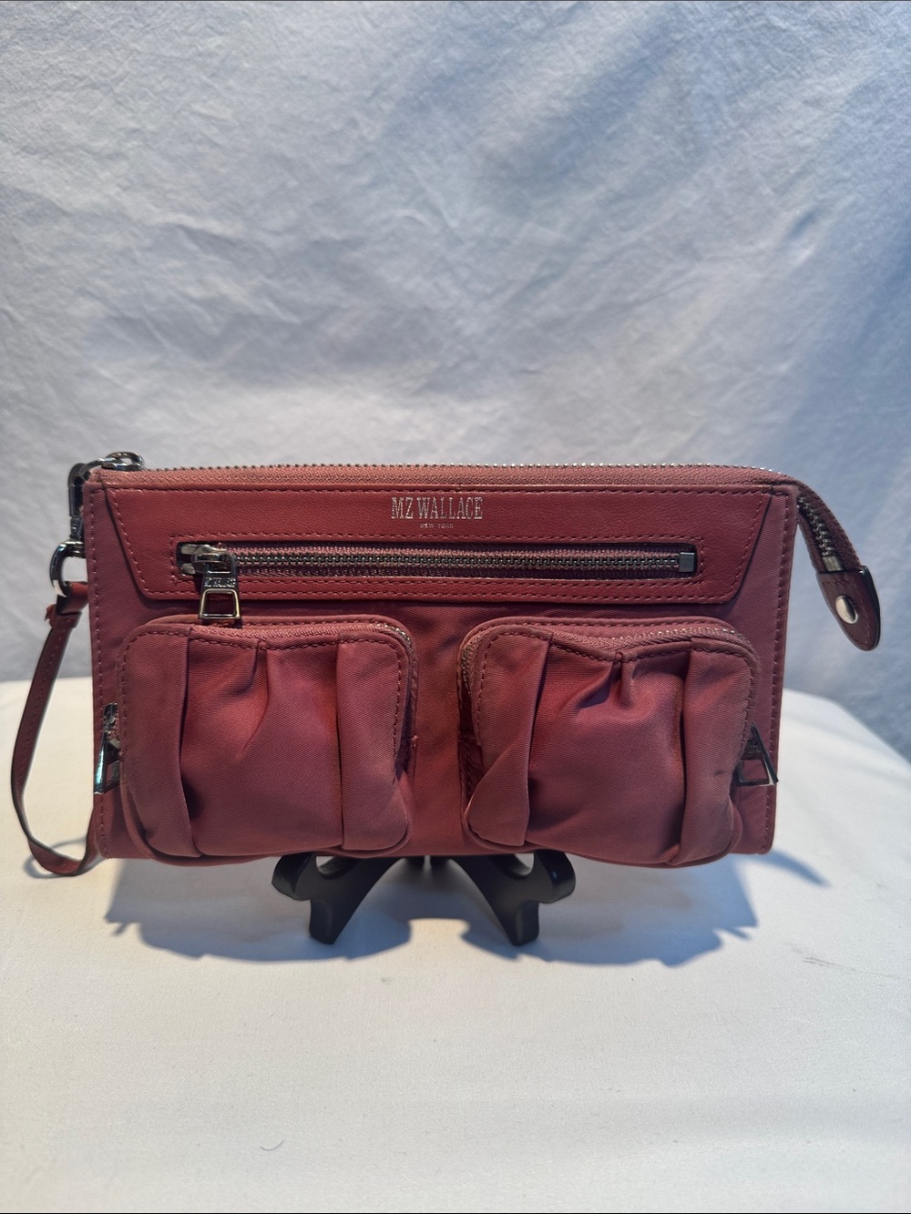 MZ Wallace Wristlet in Burgundy